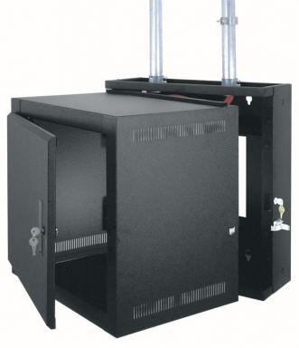 12SP/17"D ECONO WALL RACK W/ SOLID FRONT DR.