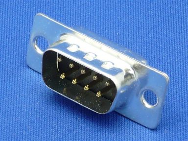 D-Sub Male Connector 9 pin solder plug