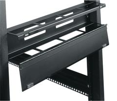 2 SPACE HINGED HORIZONTAL CABLE MGR