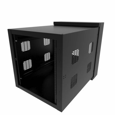 12U Swing-out wall rack cabinet 24in wide, 34.78in deep