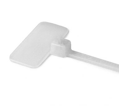 IT18FL9C2 - Identification Tie, 4.3" Long, 18lb Tensile Strength, PA66, Natural, 100/pkg