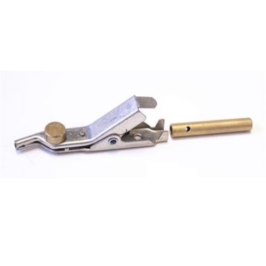 Test Clip, Nickel Silver, large, Bed of Nails & Spike, threaded jack