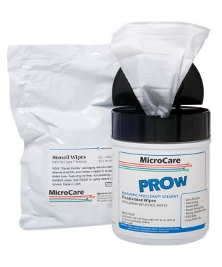 Presaturated Wipes, Alcohol-Enhanced Flux Remover- ProClean- 100, 8"x5"