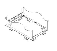 MRK/VRK/MRK/VMRK TO RIB ISO KIT, 31" DEEP, INCLUDES ISOLATION HARDWARE