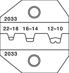 PA2033 DIE 22-12 AWG OPEN BARREL BLISTER