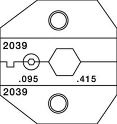 PA2039 DIE N-TYPE RG8 RG11 RG213 RG216 BLISTER