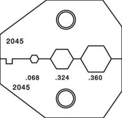 PA2045 DIE RG6/RG6 QUAD BNC/TNC