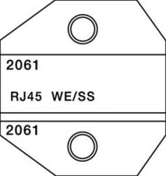 PA2061 DIE RJ45 8P8C MODULAR PLUG BLISTER