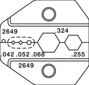 PA2649 DIE 75-OHMCX BLISTER, BNC/TNC