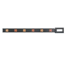 PDT SERIES THIN POWER STRIP 10 OUTLETS, 2 X 20 AMP (5 OUTLETS PER CIRCUIT), JBOX