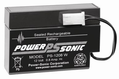 Battery 12 Volt 0.8 AH Terminal WL Rechargeable Sealed Lead Acid