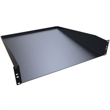 RASU190320BK1 - Hammond 19 Inch Front Mount Solid Shelf - 2U, 20 inch Deep
