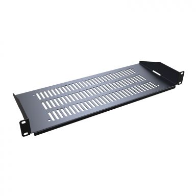 1U VENTED RACK SHELF FLNGS DN 1.75 x 19.00 x 7.00