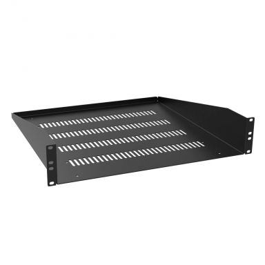 2U 18 inch Deep Universal vented rack shelf