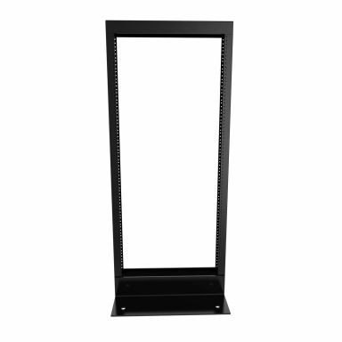 24U 10-32 Double-Tapped Welded Steel 2-Post Rack