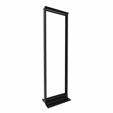 45U 23in 12-24 threaded, knockdown 2-Post aluminum rack Load rated for 1,500 lbs.