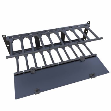 3U Horizontal Finger Cable Manager - 6.5" Depth