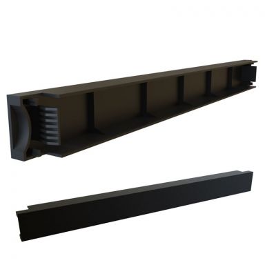 1U Economy Toolless Mounting Plastic Blank Panel