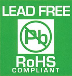RoHS Label, 1.75 in. x 1.75 in., 500/Roll