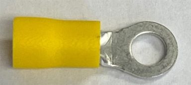 Terminal. Ring Tongue.  AWG 12-10 Yellow, screw # 10 Pkg of 10