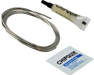 SMD Removal Kit (Chip Quik Alloy 2.5ft, flux, alcohol pads) lead free