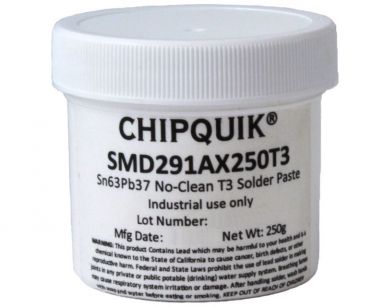 Solder Paste in jar 250g (T3) Sn63/Pb37 no clean