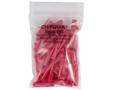 Dispensing Needles / Syringe Tips 100 Pack Conical Plastic - 25 gauge