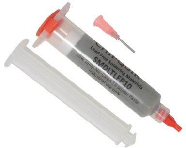 Solder Paste no clean Sn42/Bi57.6/Ag0.4 Low Temp 138C in 10cc syringe 35g (T3)