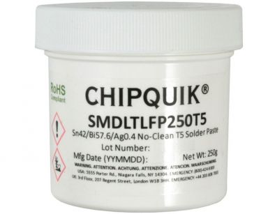Solder Paste in jar 250g (T5) Sn42/Bi57.6/Ag0.4 Low Temperature
