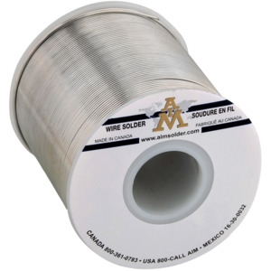 AIM Solder SN63/37 .050" 2% No Clean 209AXT Flux, Wire Solder 1/2 lb Spool