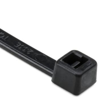 T30L0C2 - Cable Tie, 8" Long, UL Rated, 30lb Tensile Strength, PA66, Black, 100/pkg