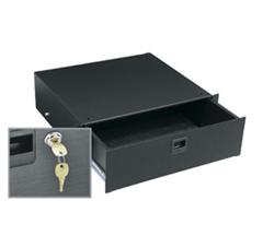 3 SPACE (5 1/4") RACK DRAWER, BLACK TEXTURED