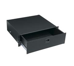 3 SPACE (5 1/4") RACK DRAWER, BLACK TEXTURED