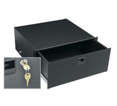 4 SPACE (7") RACK DRAWER, BLACK TEXTURED FINI