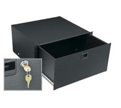 5 SPACE (8 3/4") RACK DRAWER, BLACK TEXTURED