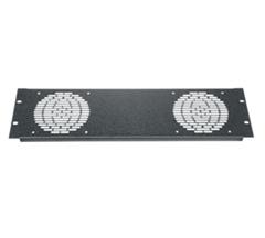 FAN PANEL FOR 2 FANS, BLACK TEXTURED FINISH