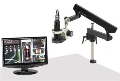 MacroZoom HD Digital Microscope System - 22" LCD Monitor - Articulating Arm Base