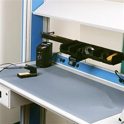 Table Mat 2.5 ft. x 40 ft. Light Gray Two Layer ESD Rubber