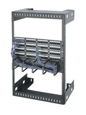 8 SPACE,WALL MT RELAY RACK, 12" DEEP