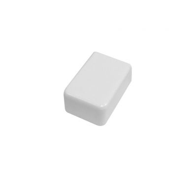End Cap for 19 mm X 11 mm Raceway - White