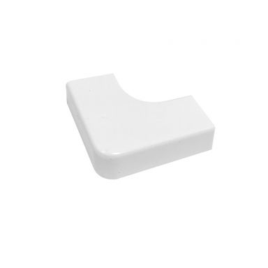 Right Angle for 19 mm X 11 mm Raceway - White