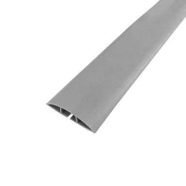 Floor Track Cord Cover with Adhesive Tape - Grey