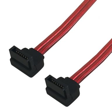 Right Angle Sata to Right Angle Sata Cable - 7 Pin to 7 Pin - 0.5M - 19 inch