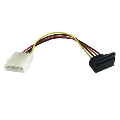 6 Inch 4 Pin Power To Right Angle 15 Pin Sata Power Cable