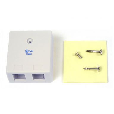 Surface Box 2 Port White