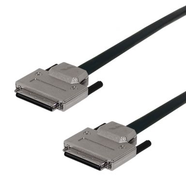 SCSI VHDCI 68 Male to VHDCI 68 Male LVD Cable - 3 ft - Black