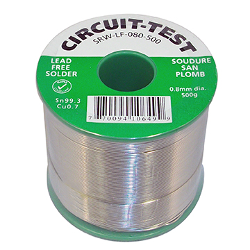 SRW-LF-080-500 - Lead Free Solder - 0.8mm, 500g Roll