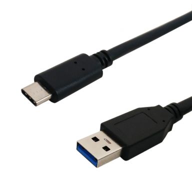 USB 3.1 Type-C Male to A Male Cable 5G 3A - 6 ft - Black