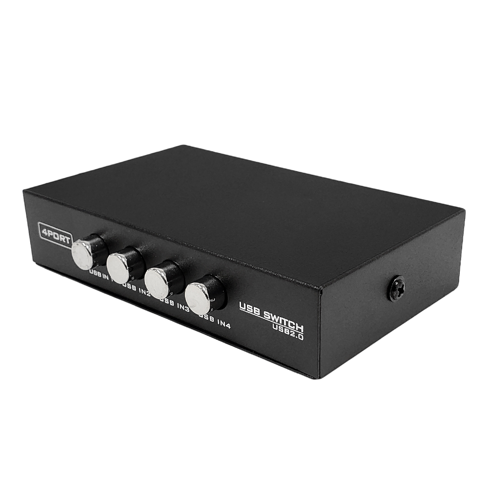 accessotronik.com: 4-Port USB 2.0 Switch (Manual Push Button)
