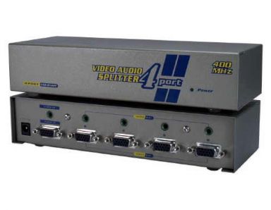4-Port VGA Video Splitter with 3.5 mm Audio - 2048X 1536